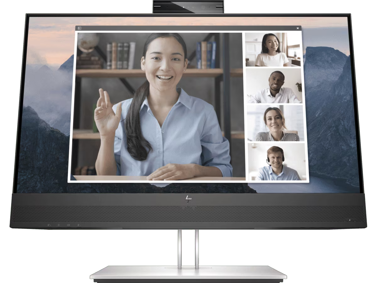 HP E24MV G4 23.8" FHD Conferencing Monitor - Webcam Speakers Mic HDMI DP