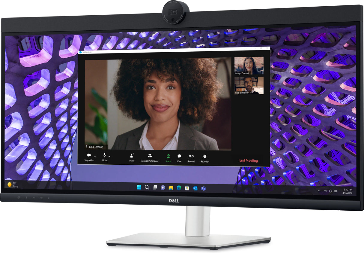 Dell P3424WEB 34" WQHD USB-C Curved Video Conferencing Monitor