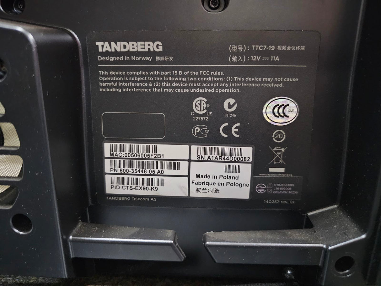 Cisco CTS-EX90-K9 TelePresence 800-35448-05 A0 Teleconference System Monitor