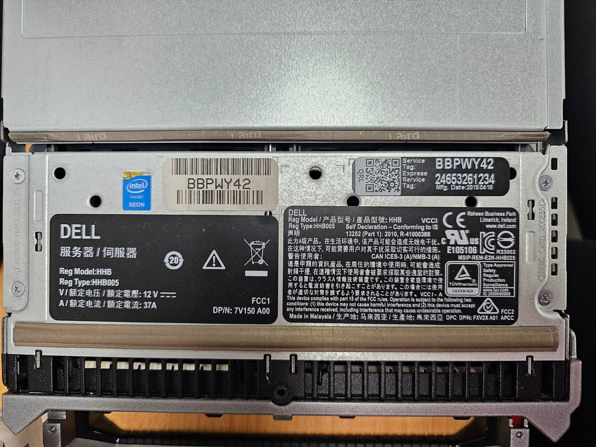 Dell PowerEdge M630 Blade Server 2xXeon E5-2650 v3 258GB RAM 57810S 10Gb