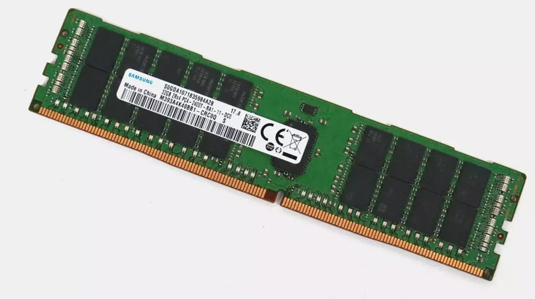 Samsung 32GB 2Rx4 PC4-2400T DDR4 ECC REG Server RAM M393A4K40BB1-CRC0Q 1yr Wty