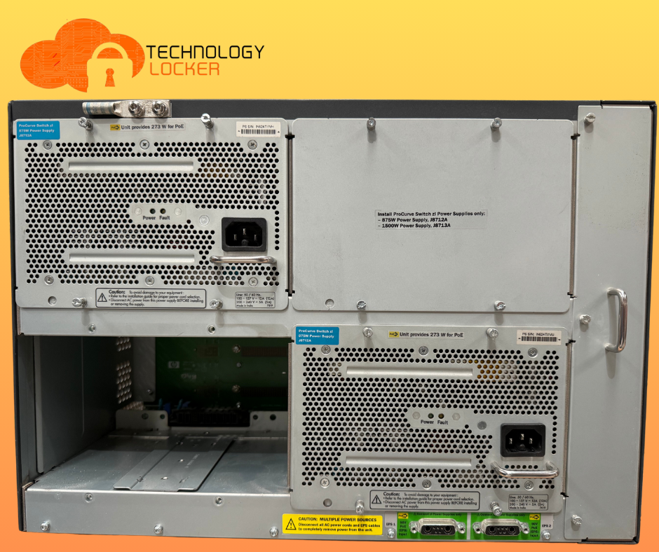 HP ProCurve Switch 5412zl with 8x J8702A & 1x J9536A Modules