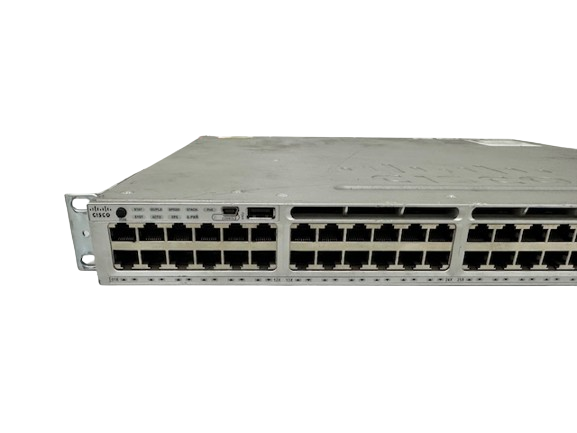 Cisco WS-C3850-48F-L Catalyst UPOE Switch C3850-NM-2-10G PWR-C1-1100WAC CAB-SPWR-30CM