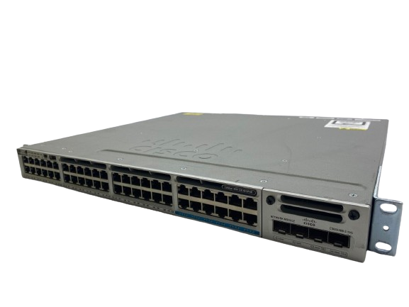Cisco WS-C3850-12X48UL Catalyst Switch + C3850-NM-2-10G PWR-C1-1100WAC CAB-SPWR-30CM