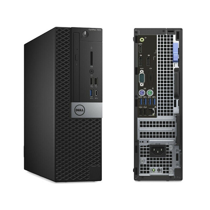 Dell OptiPlex 7050 SFF PC i5-7500 16GB RAM 256GB + 512GB SSD Radeon R7 450 Win 11