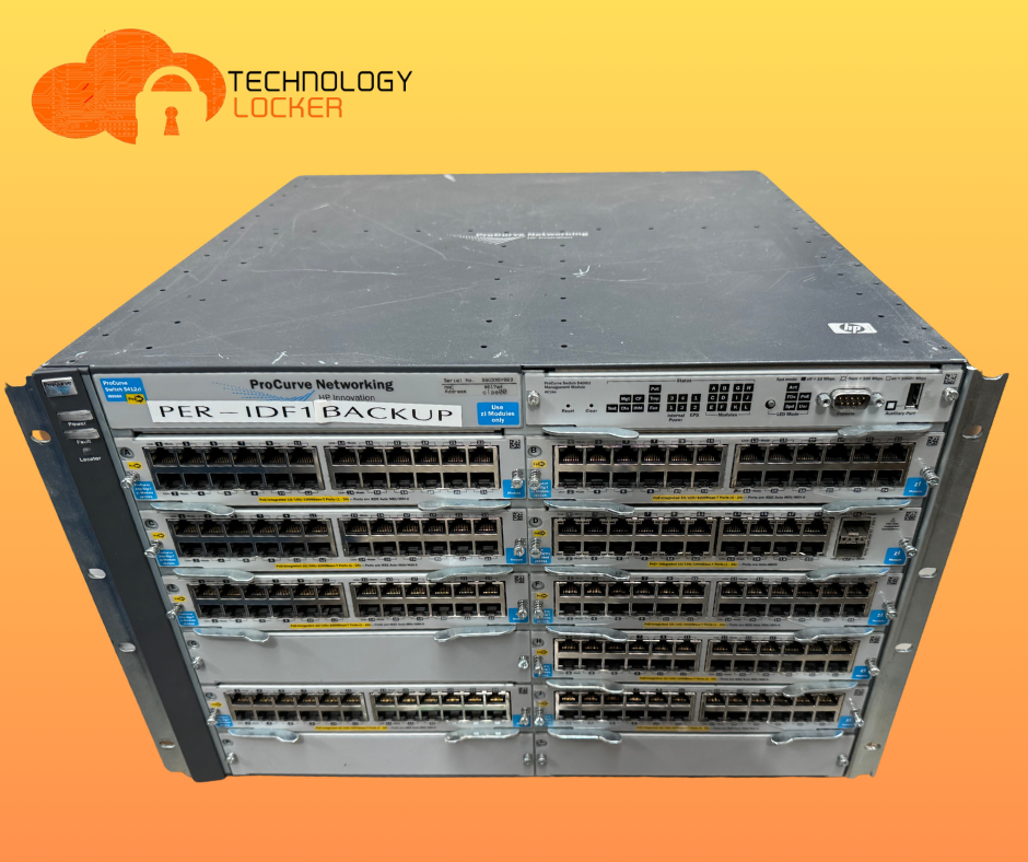 HP ProCurve Switch 5412zl with 8x J8702A & 1x J9536A Modules