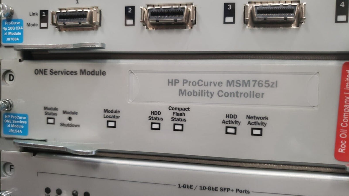 HP ProCurve J8697A 5406zl Switch 1x J8726A 2x J9537A 3x J9534A 1x J8702A 2x PSU