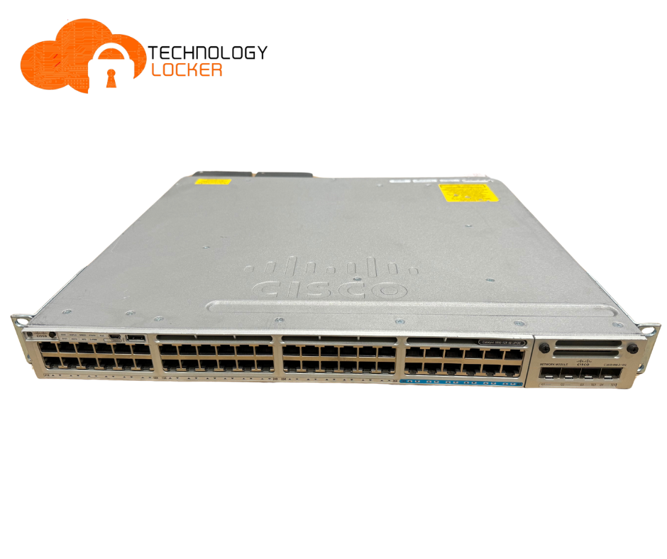 Cisco Catalyst WS-C3850-12X48U-E Switch C3850-NM-2-10G PWR-C1-1100WAC CAB-SPWR-30CM
