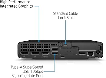 HP EliteDesk 800 G8 Mini PC Intel i5-11500T CPU 16GB RAM 256GB SSD Win 11 Pro