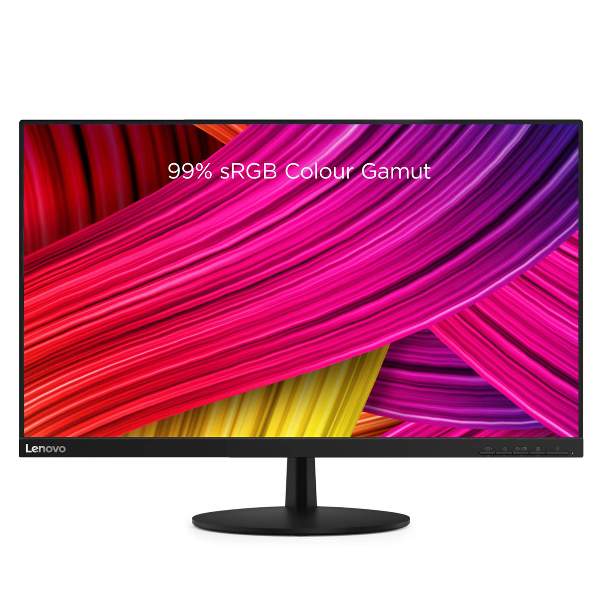 Lenovo L27m-28 27" Full HD IPS Monitor HDMI VGA Type-C Dock USB Hub 1Yr Wty