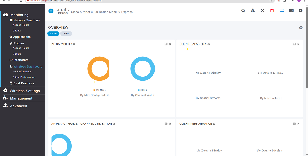 Cisco 3802E AIR-AP3802I-Z-K9 802.11ac W2 4x4 MIMO Standalone Mobility Express