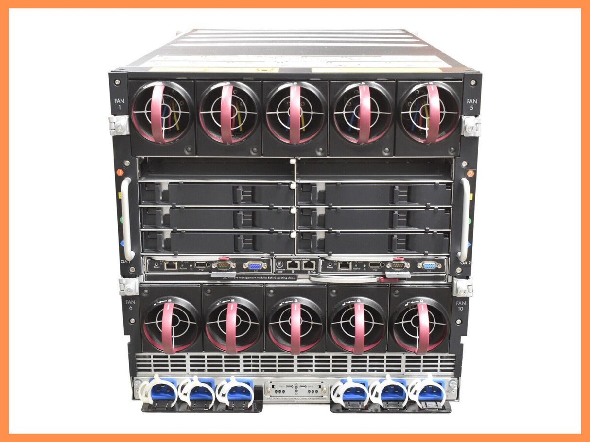 HP BladeSystem C7000 G3 Platinum Enclosure 681844-B21 2x HP VC FlexFabric-20/40