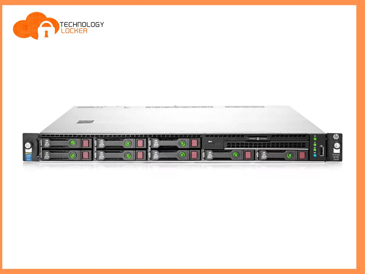 HP DL160 G9 Server 2x E5-2609v3 CPU 64GB DDR4 RAM 8x 1.2TB HDD P440 ctr No Rails