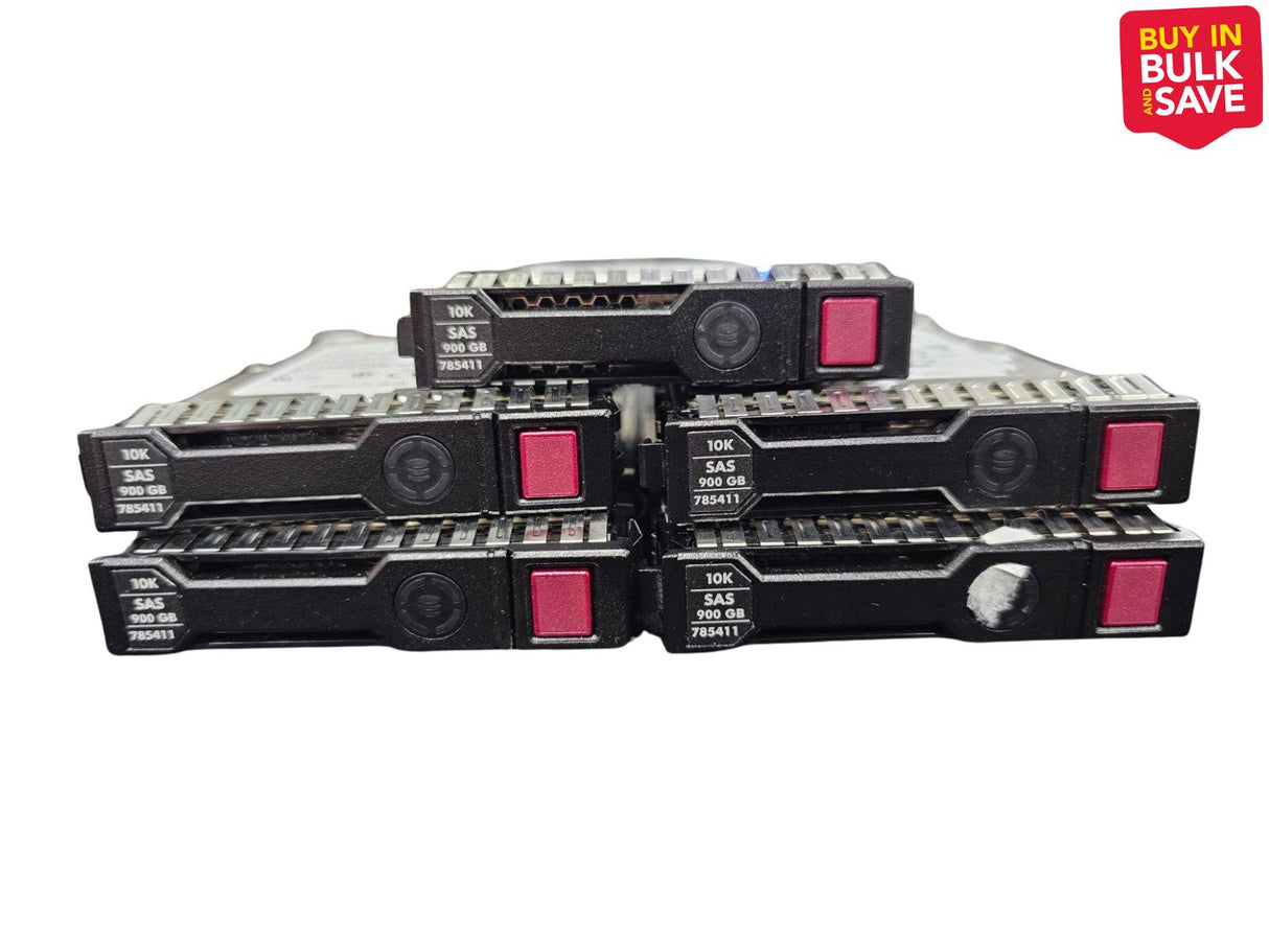 BULK 5x HPE 796365-003 EG0900JETKB 900GB 12Gb/s 10K 2.5" SAS SC Hot-Swap HDD