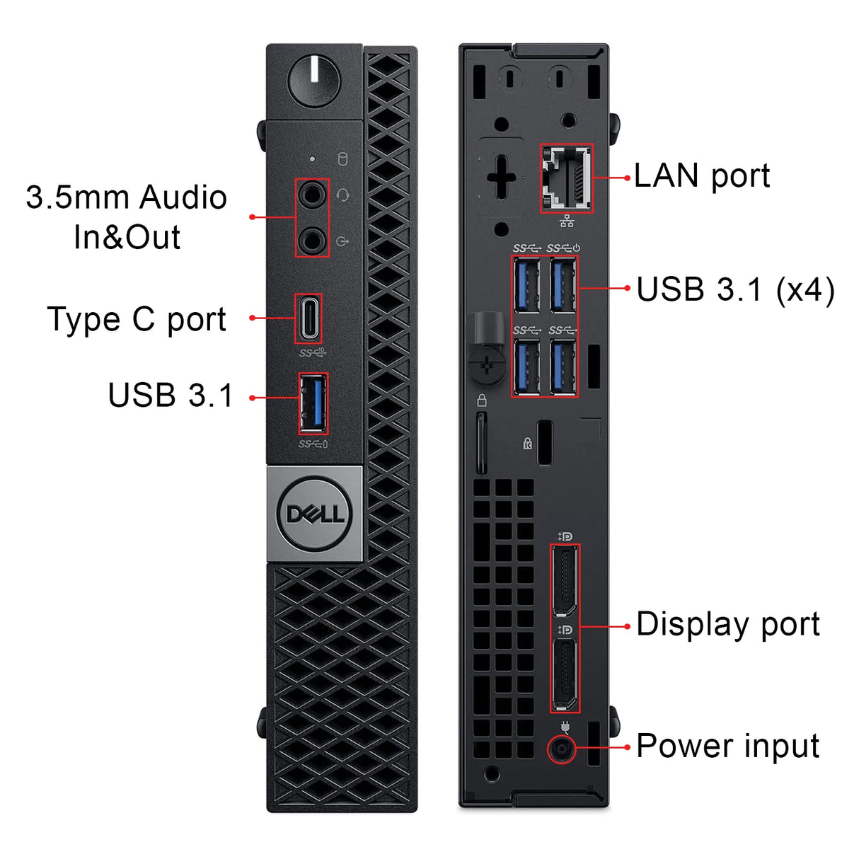 Dell OptiPlex 7060 Micro PC i5-8500T @2.10GHz CPU 16GB RAM 256GB SSD Win 11 Pro