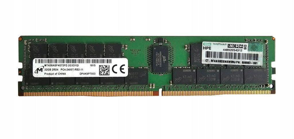 MICRON HPE 32GB PC4-2400T-R 2RX4 819412-001 805351-B21 809083-091 SERVER RAM