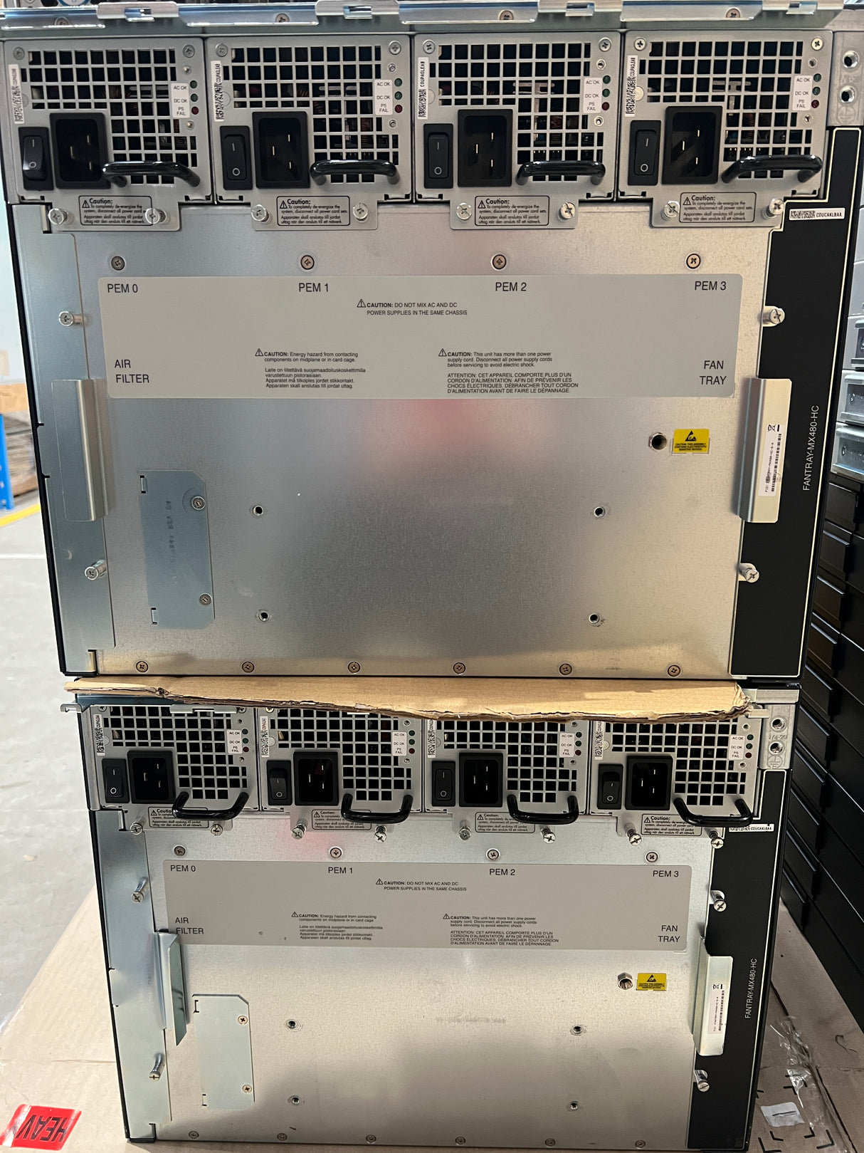 Juniper CHAS-BP3-MX480-S MX-MPC3E-3D 2x RE-S-1800X4 MIC-3D-20GE-SFP MIC3-3D