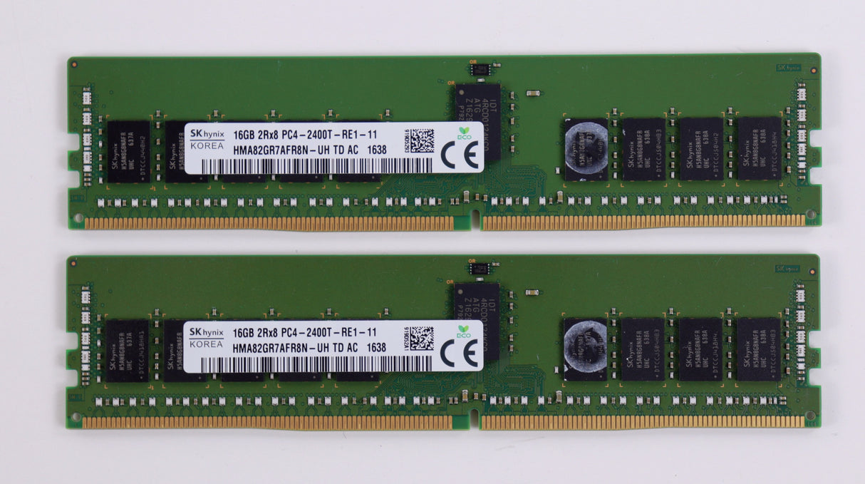 SK Hynix 16GB DDR4 ECC RDIMM PC4-2400T 2Rx8 Server RAM HMA82GR7AFR8N Memory