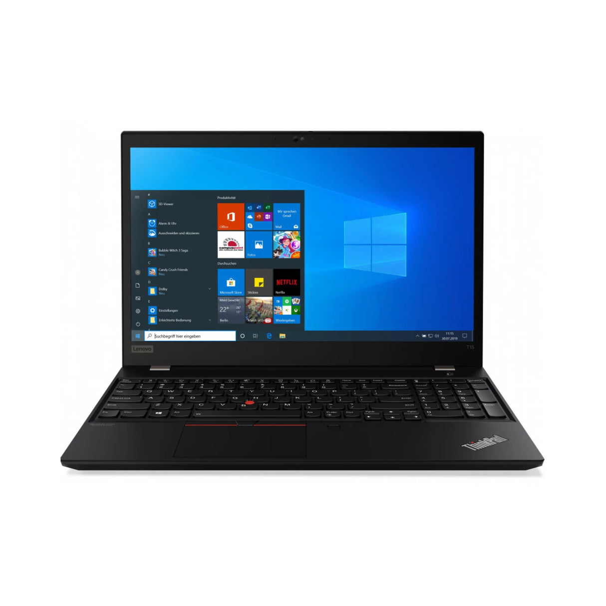 Lenovo ThinkPad T15 Gen 2i Laptop i5 11th Gen 24GB RAM 256GB SSD W11 Touch Gr.B