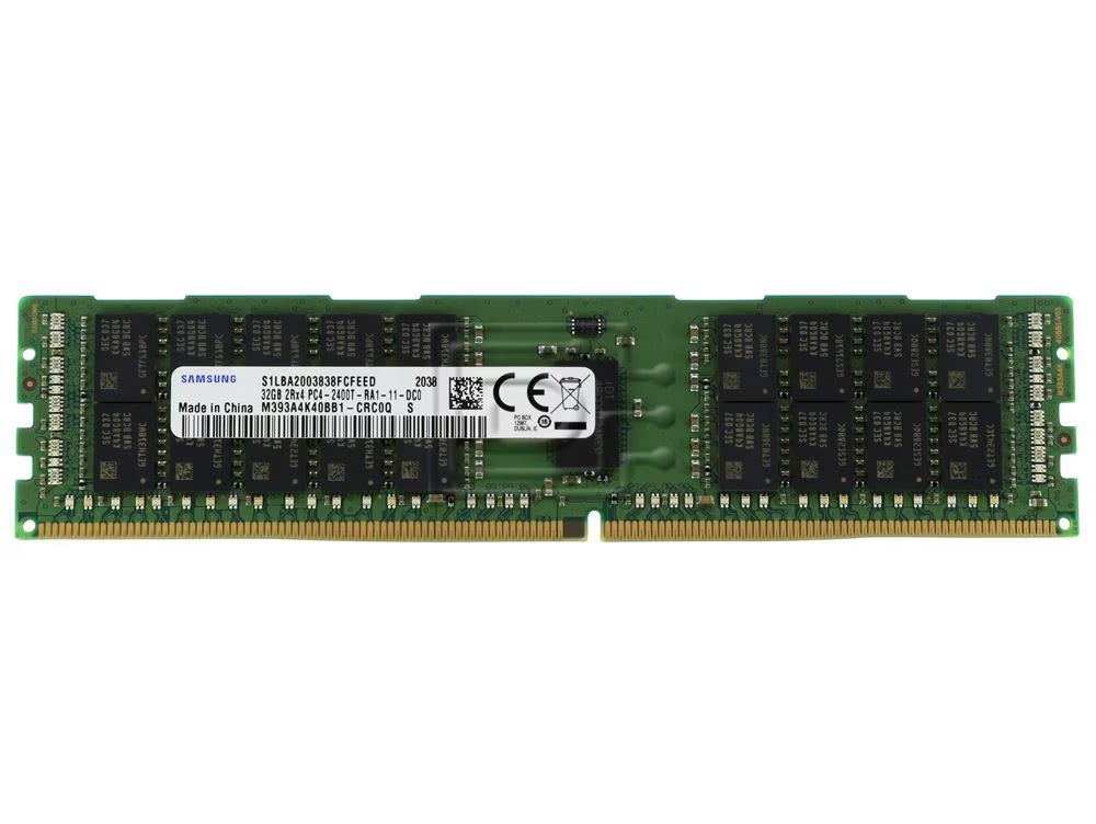 Samsung 32GB 2Rx4 PC4-2400T DDR4 ECC REG Server RAM M393A4K40BB1-CRC0Q 1yr Wty