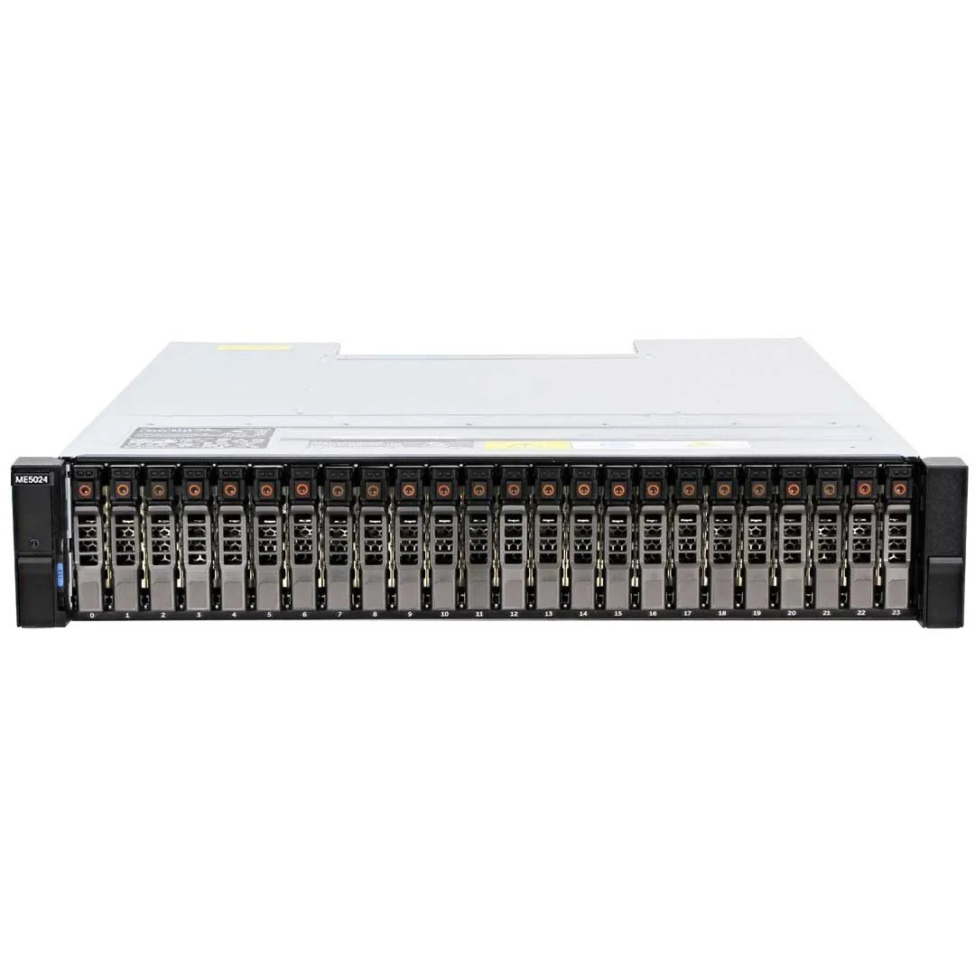 Dell PowerVault ME5024 with 24x 3.84TB 24GB/s SAS SSD Dual 25GB iSCSI Controller