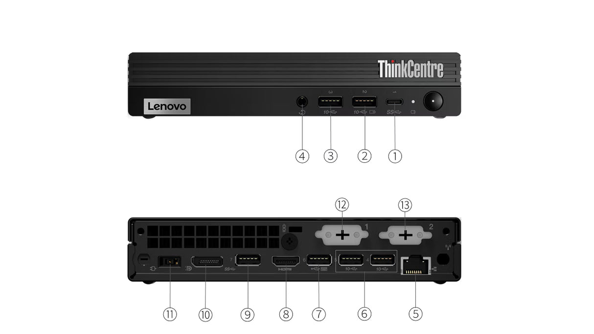 Lenovo ThinkCentre M70q Tiny Gen 3 PC i7-12700T CPU 16GB RAM 512GB Win 11 WiFi