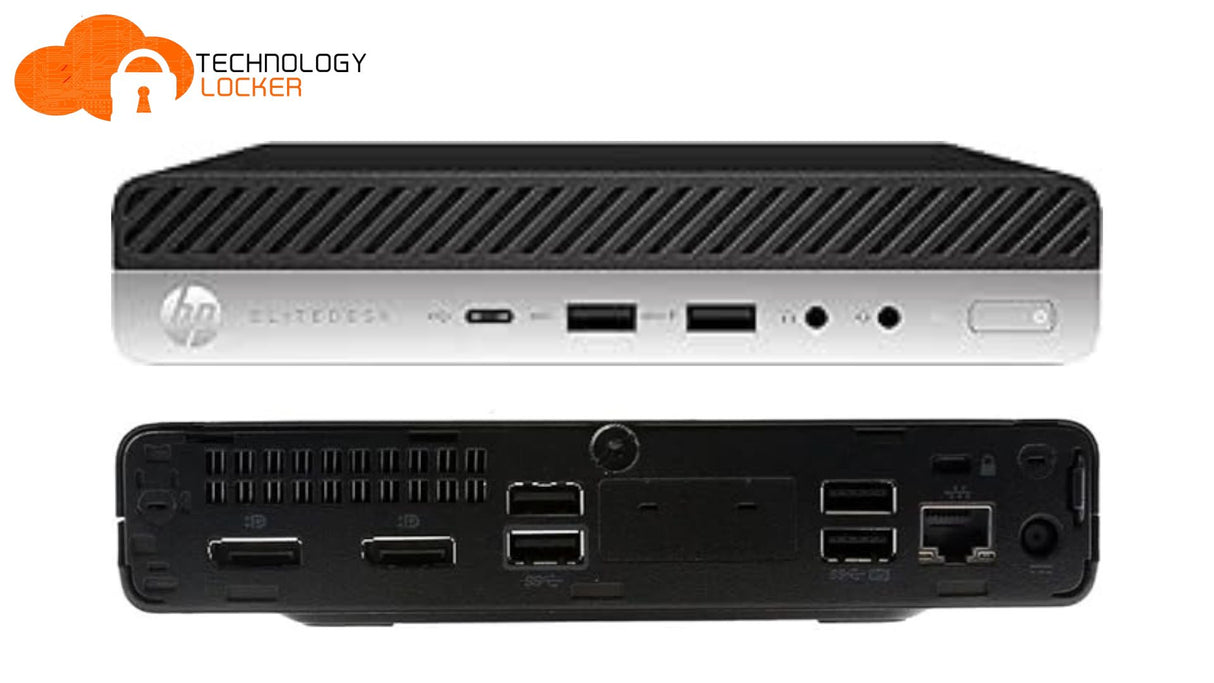 HP EliteDesk 800 G5 Desktop Mini PC i7-9700T @2.0 8GB RAM 256GB SSD Win 11 Wi-Fi