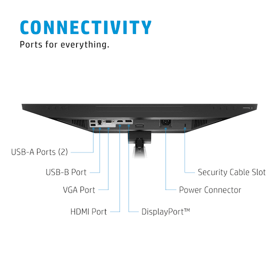 HP E24MV G4 23.8" FHD Conferencing Monitor - Webcam Speakers Mic HDMI DP