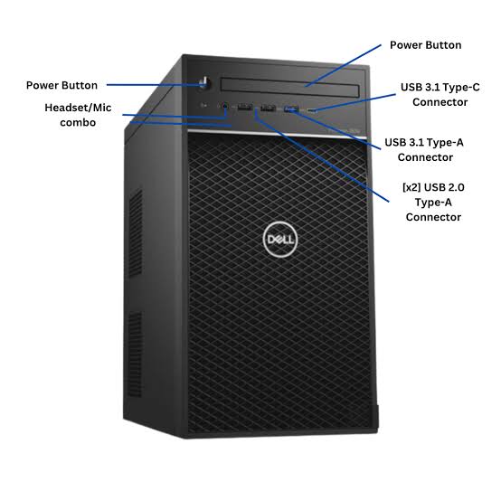 Dell Precision 3630 Tower PC i7-8700 16GB RAM 512GB SSD 2x Quadro P400 Win 11