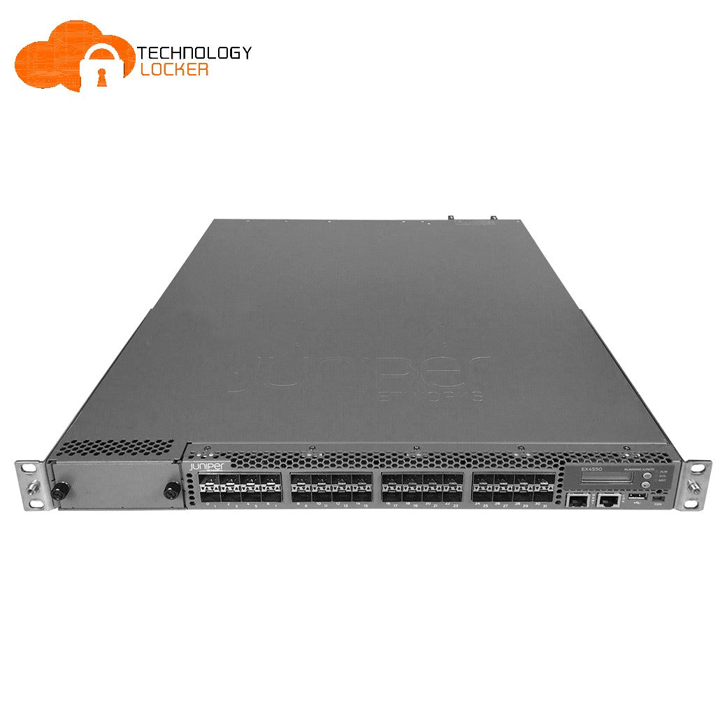 Juniper EX4550-32F-DC-AFO 32-Port 1/10GbE SFP+ with 2 x JPSU-650W-DC-AFO