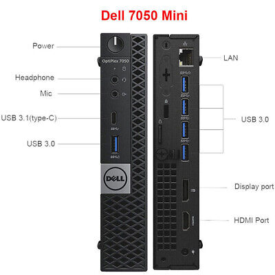 Dell OptiPlex 3070 Micro PC i5-9500T CPU 16GB RAM 256GB SSD Win 11 Pro WIFI