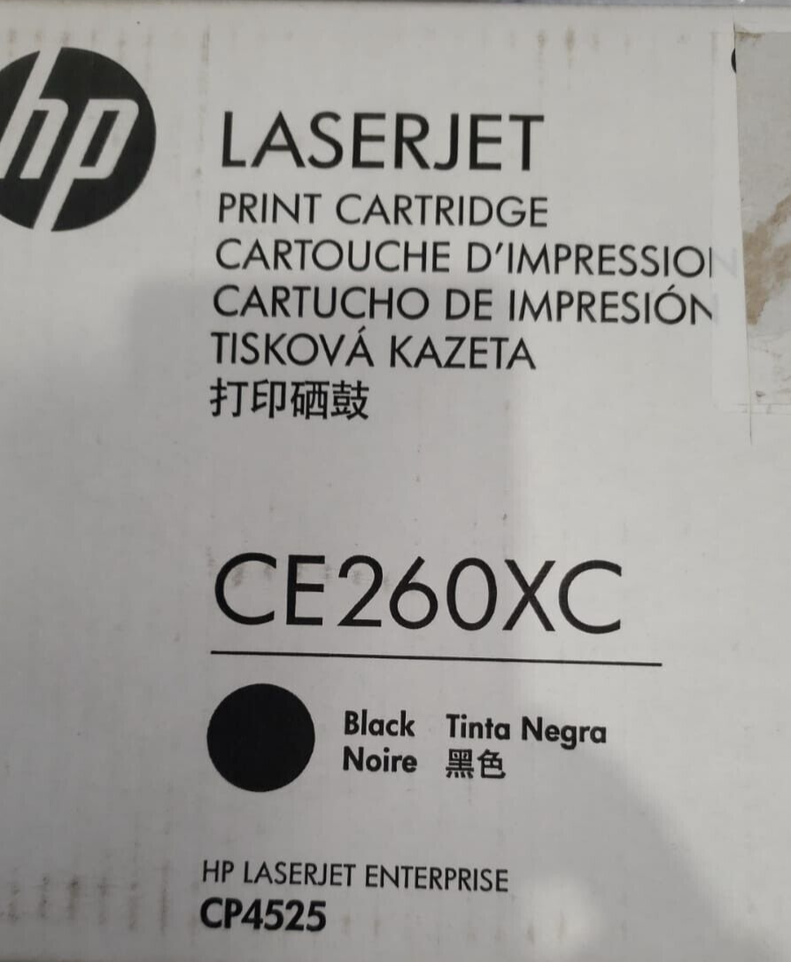 Genuine HP LaserJet CE260XC Black Toner Print Cartridge Enterprise CP4525 New