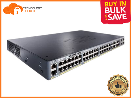 Cisco Catalyst WS-C2960X-48FPD-L 48-Port GBE Switch | POE+ 740W | 2x 10G SFP+