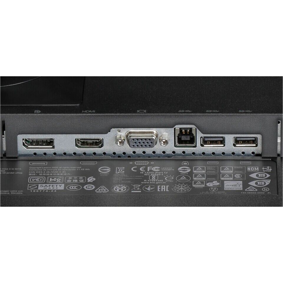 Lenovo ThinkVision T24i-10 24" IPS FHD LED Backlit Monitor VGA DP HDMI USB