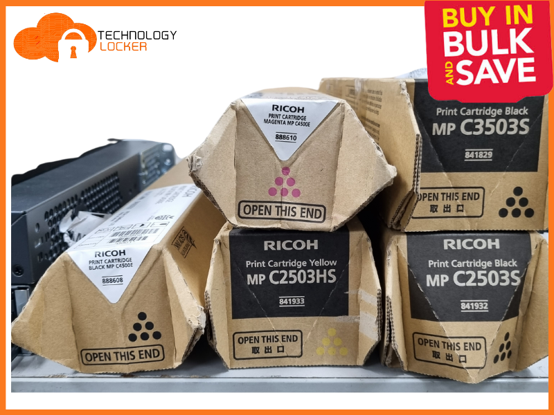 BULK 5x New Genuine Ricoh Toner Cartridges