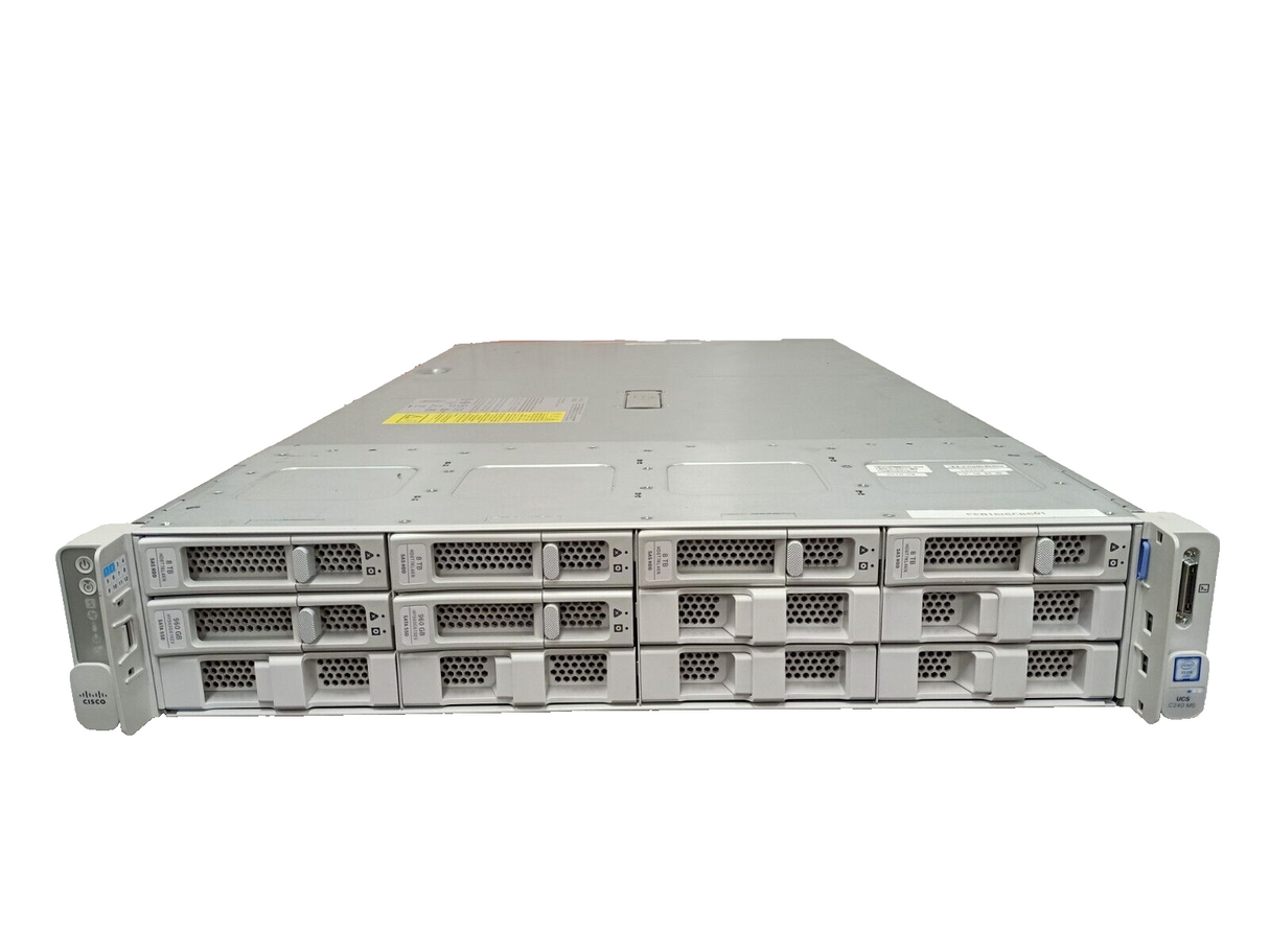 Cisco UCS C240 M5L V02 LFF Silver 4112 @2.60GHz 16GB RAM 4x 8TB HDD 2x 960GB SSD