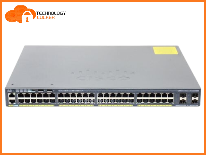 Cisco Catalyst WS-2960X-48FPS-L 48 GbE PoE Ports (24 PoE+) w/ C2960X-STACK