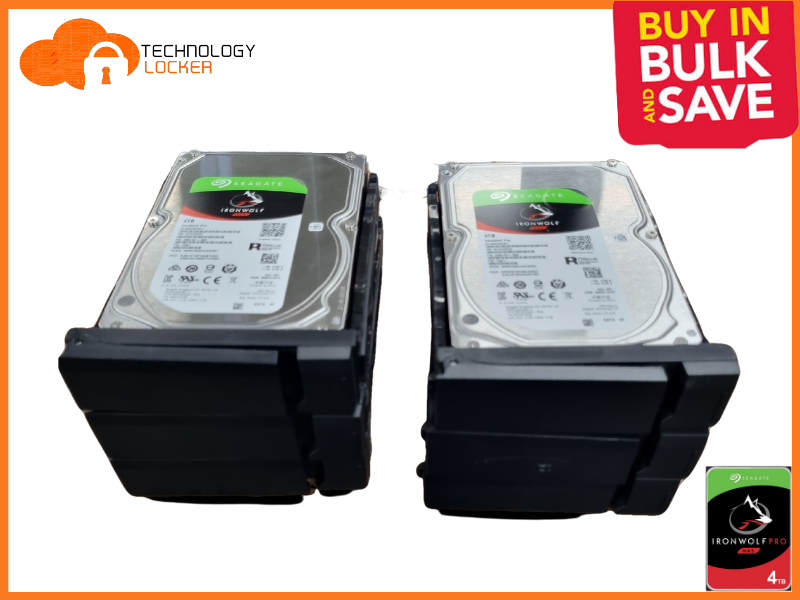 BULK 6x Seagate ST4000NE001 3.5" 4TB HDD IronWolf Pro NAS SATA3 w/ Caddy Tray