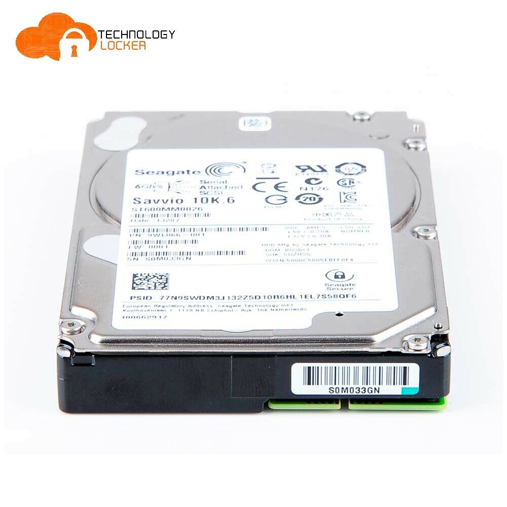 Seagate Savvio 600GB 10K.6 RPM 2.5" SAS Server Hard Drive ST600MM006 9WG066-038