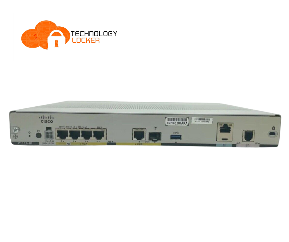 C1117-4P Cisco ISR 1100 4 Ports DSL Annex A/M and GE WAN Enterprise Router