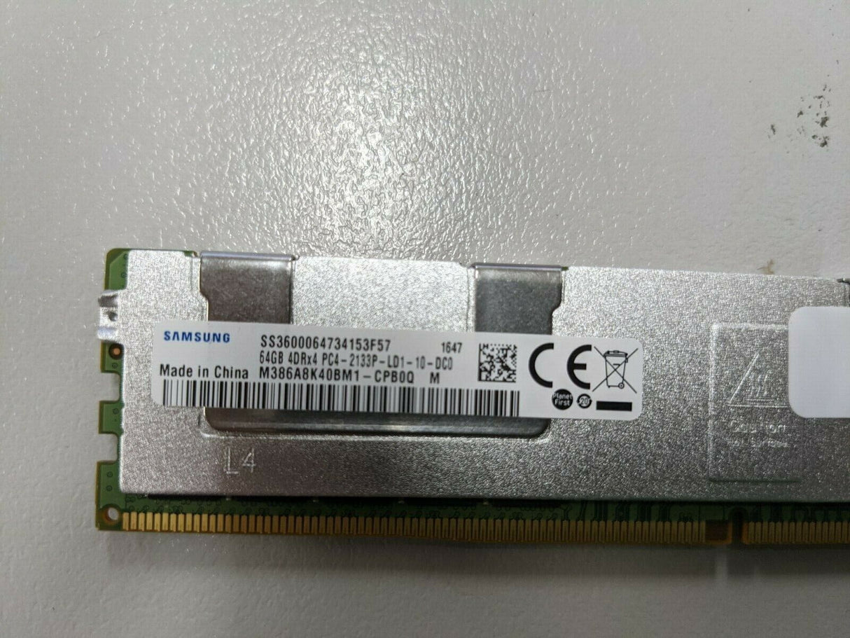 Samsung 64GB 4DRx4 PC4-2133P LD1-10-MC0 M386A8K40BM1-CPB4Q SERVER MEMORY