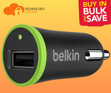 BULK 8x Belkin Boost Up Car Charger ~12 Watt / 2.4 Amp BRAND NEW RETAIL BOXING