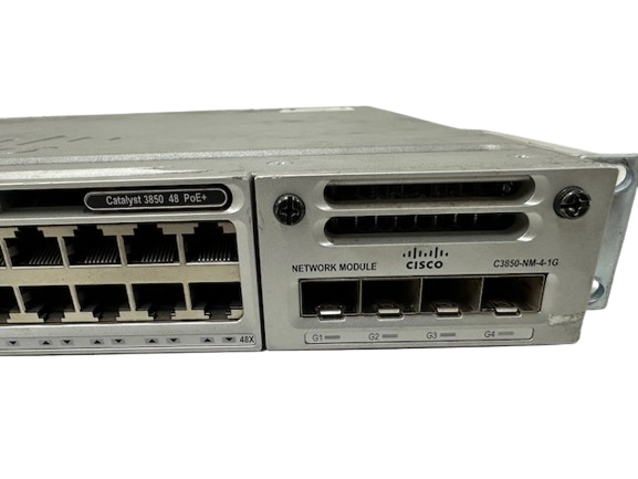 Cisco WS-C3850-48F-L Catalyst 350 48 PoE+ Switch 48 Port 1x PSU