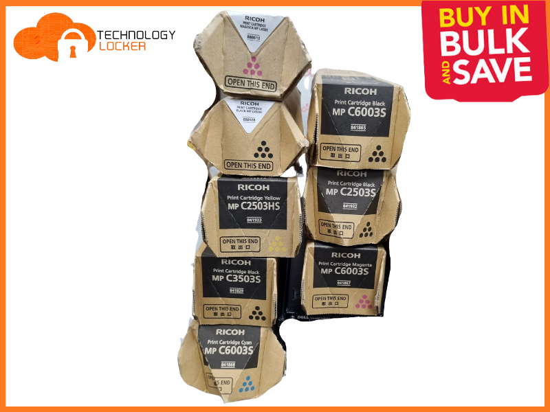 BULK 8x New Genuine Ricoh Toner Cartridges || FULL SET+