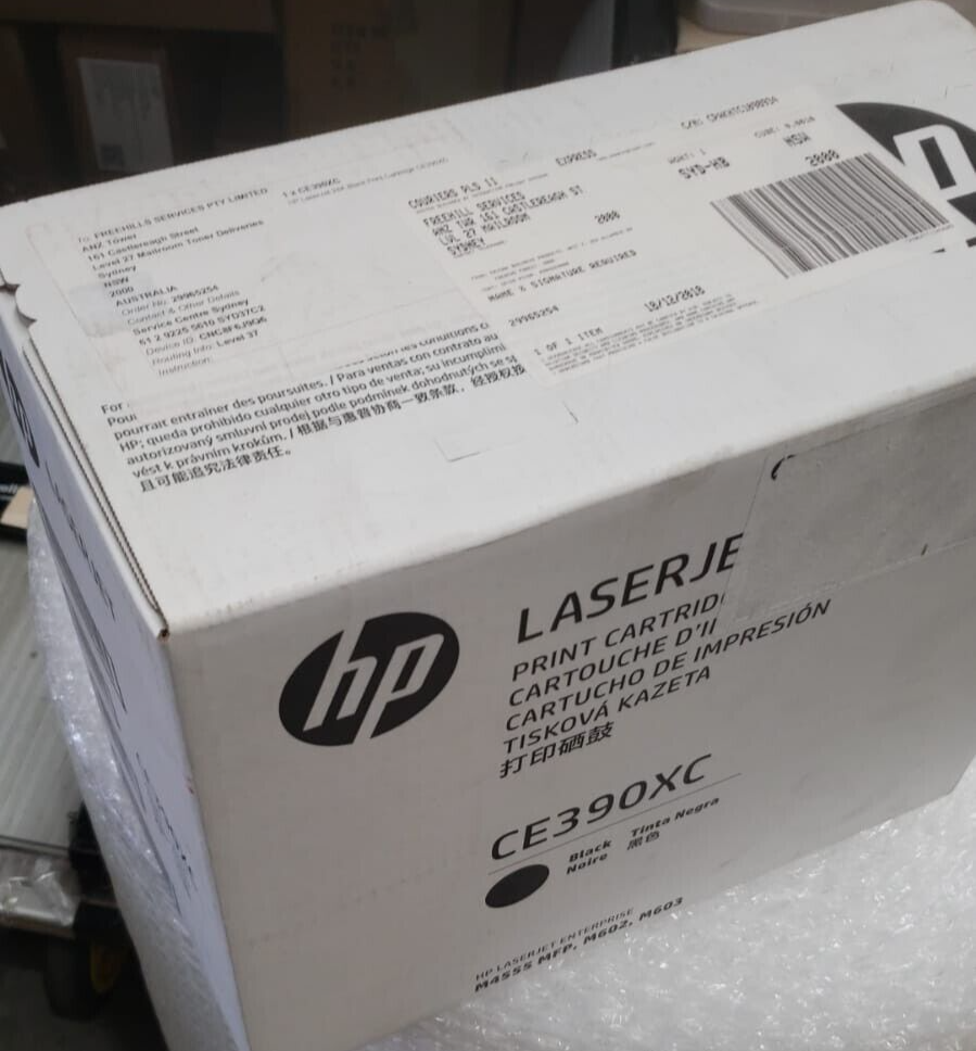 Genuine HP LaserJet CE390XC Black Print Cartridge Enterprise M455 MFP, M602 M603