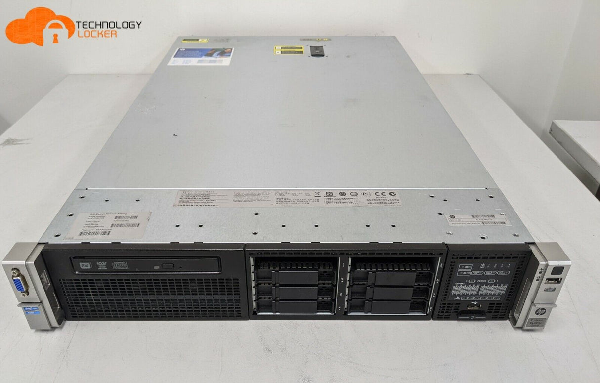 HP ProLiant DL380p G8 Server 2x CPU E5-2665 8C 128GB RAM SAS P420i Raid Control