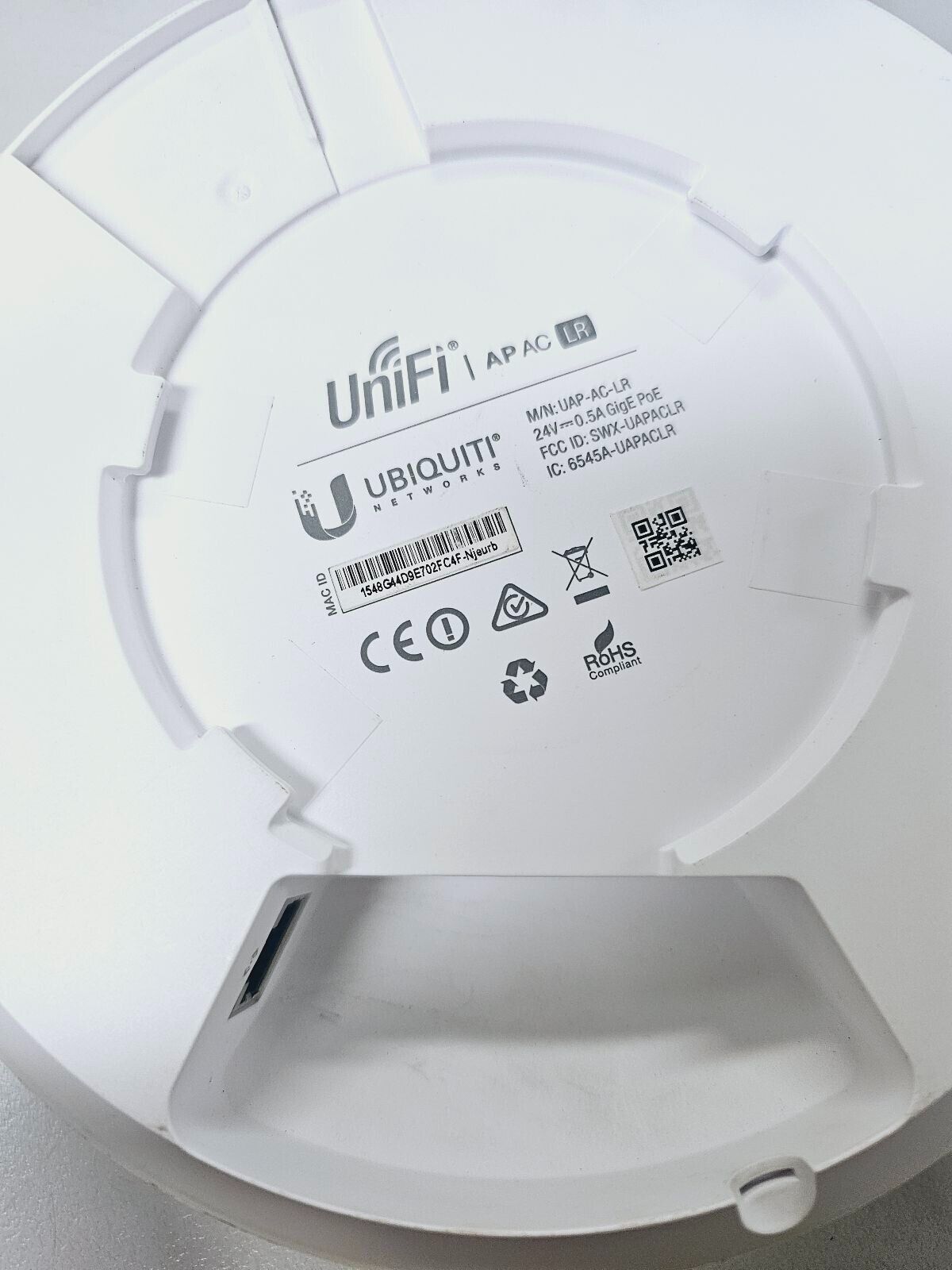 Ubiquiti UniFi UAP-AC-LR Ceiling Mounted Wireless Access Point No Wall Mount