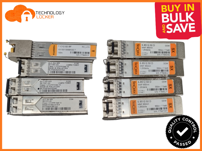 Bulk Lot: 4x 1G SFP Transceiver Modules