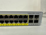 Cisco WS-C2960L-48PQ-LL Catalyst Switch with Rack Mount Brackets