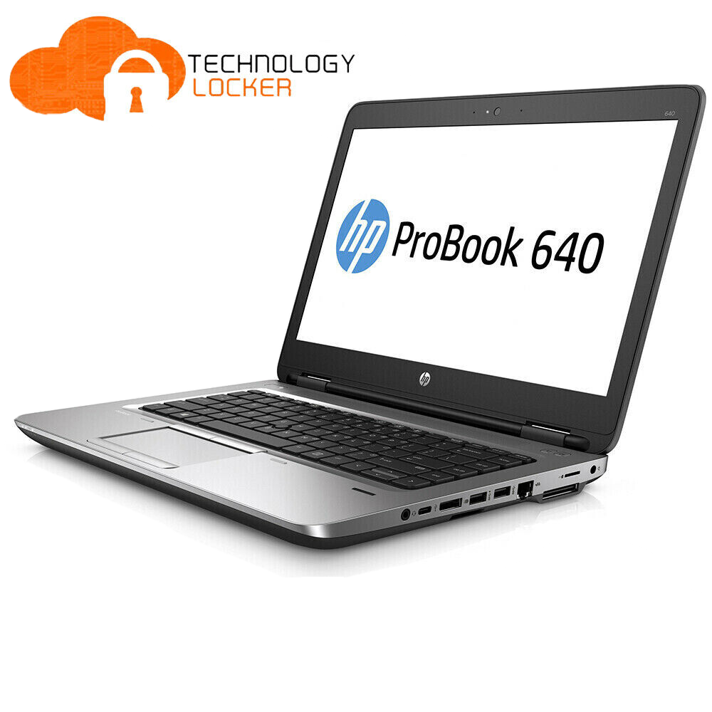 HP ProBook 640 G2 14" Laptop Intel i7-6600U @2.6GHz 8GB RAM 256GB SSD Win 11 Pro